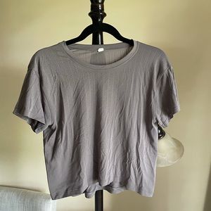 Lululemon Crew Neck Crop Top